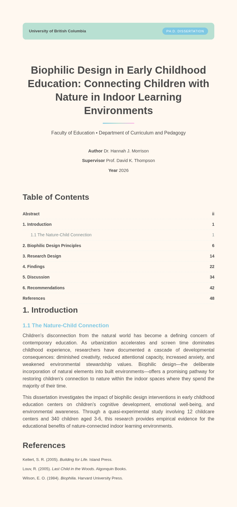 Soft organic thesis